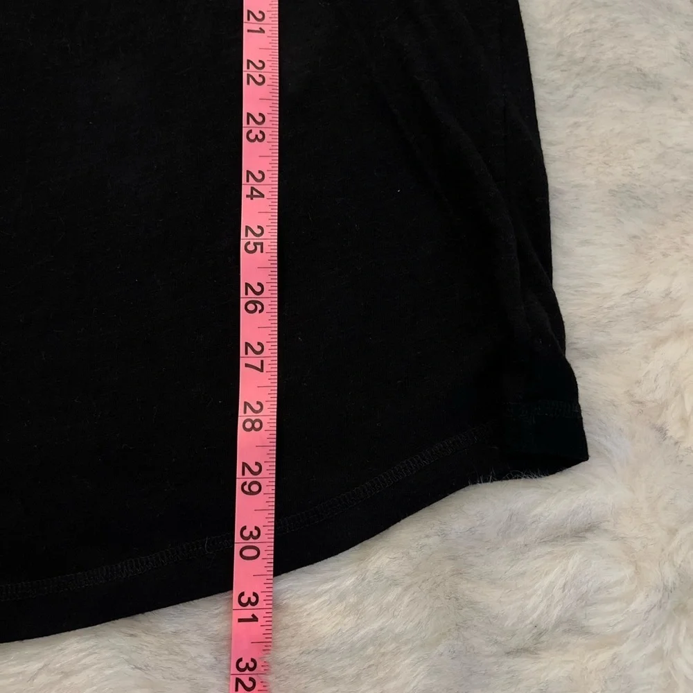 Victoria’s Secret Pink Vintage Where’s My Gift Sequin Black Pajama Sleep Shirt M